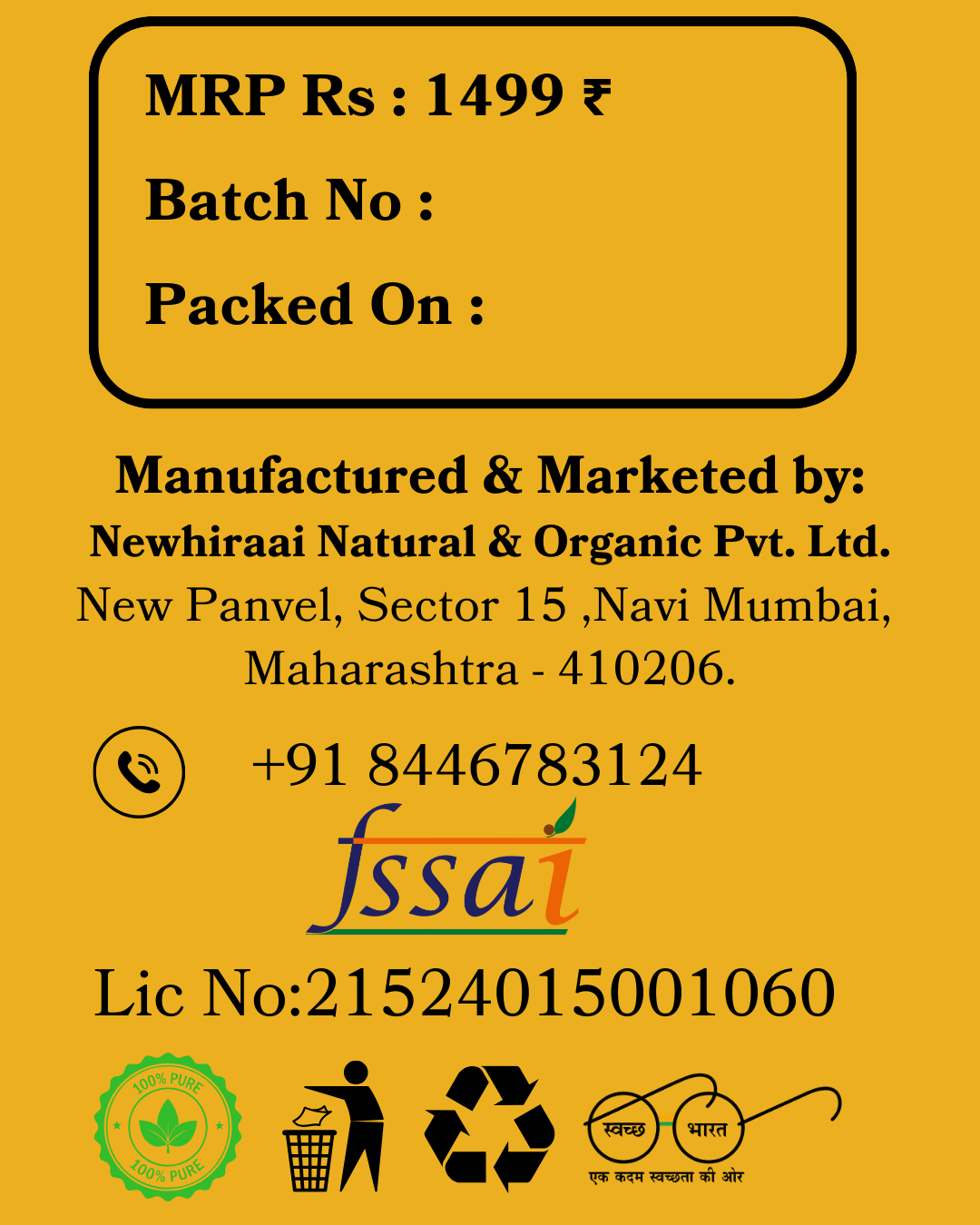 Hiraai Desi A2 Cow Ghee 1kg