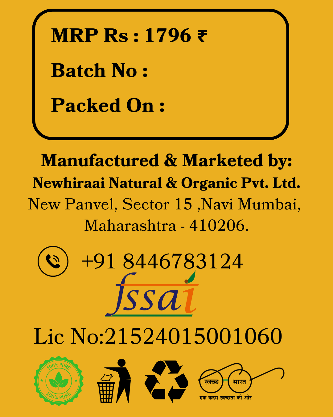 Hiraai Gir A2 Cow Ghee 500g